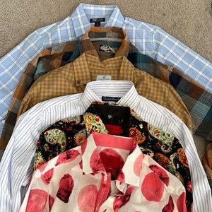 6 button ups boys shirts.